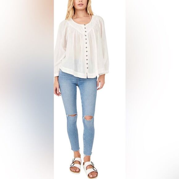 NWT Free People High Waist Raw Ankle Denim Sz 24 - Picture 5 of 16